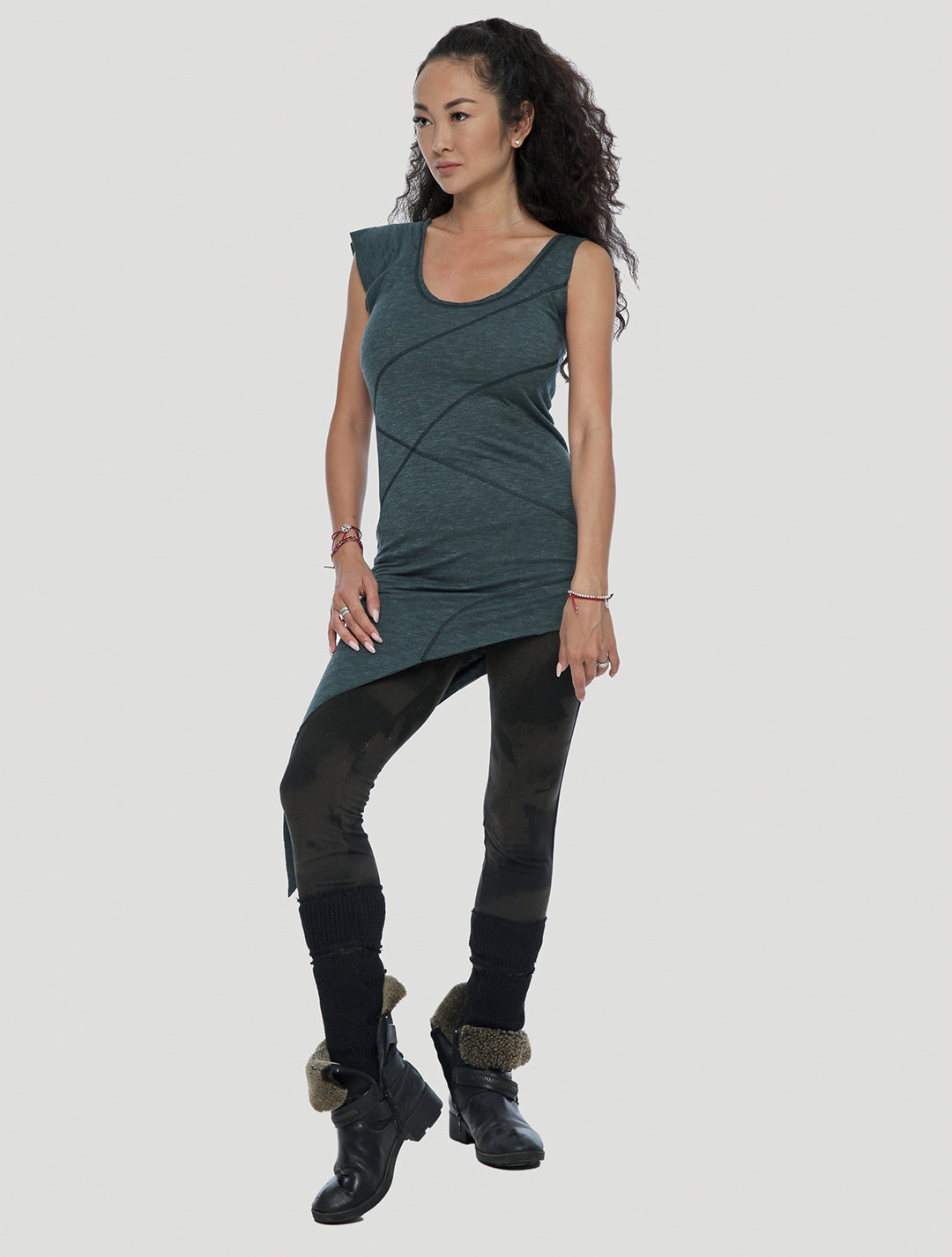 Eka Zip Asymmetrical Tunic - Psylo Fashion