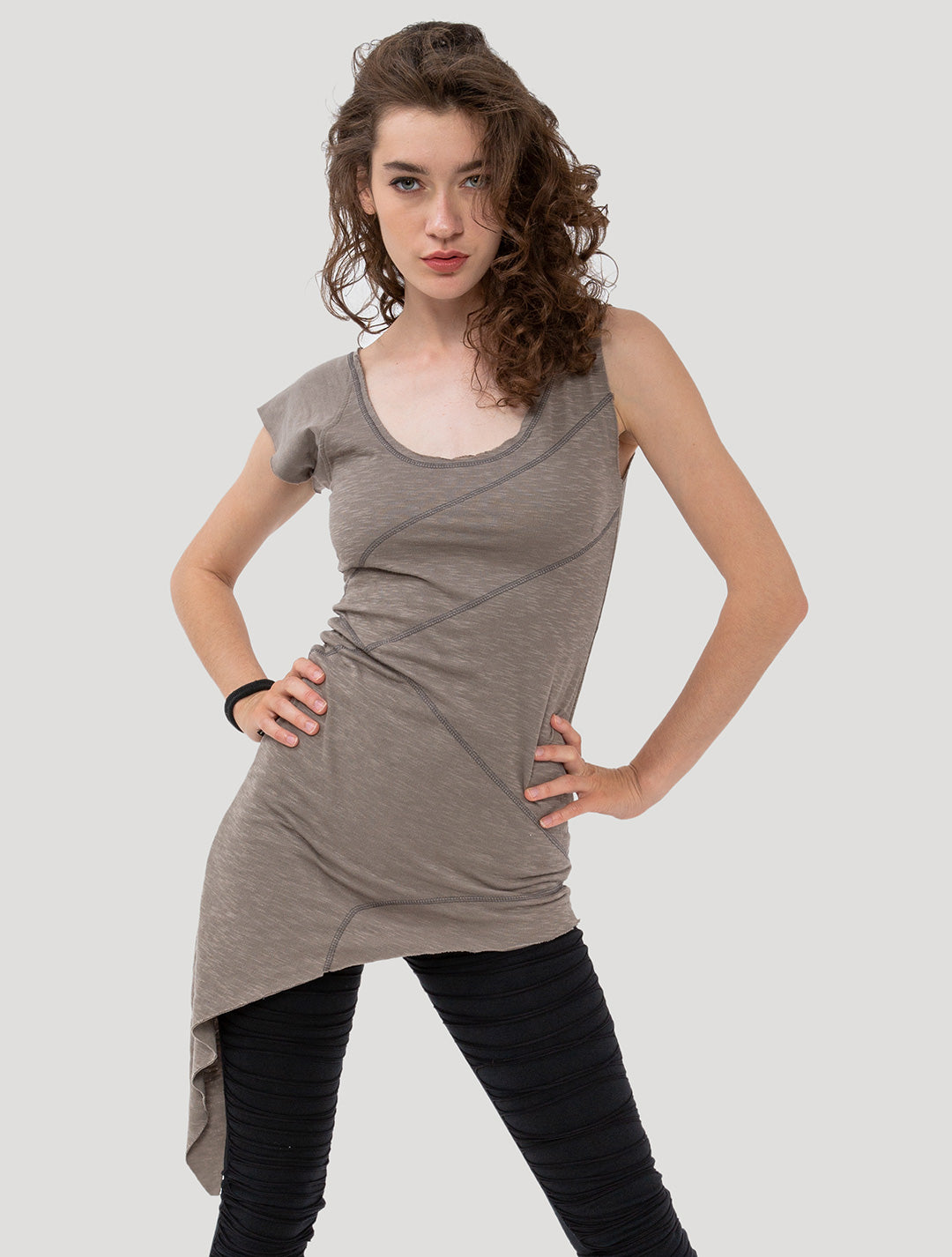 Eka Zip Asymmetrical Tunic - Psylo Fashion