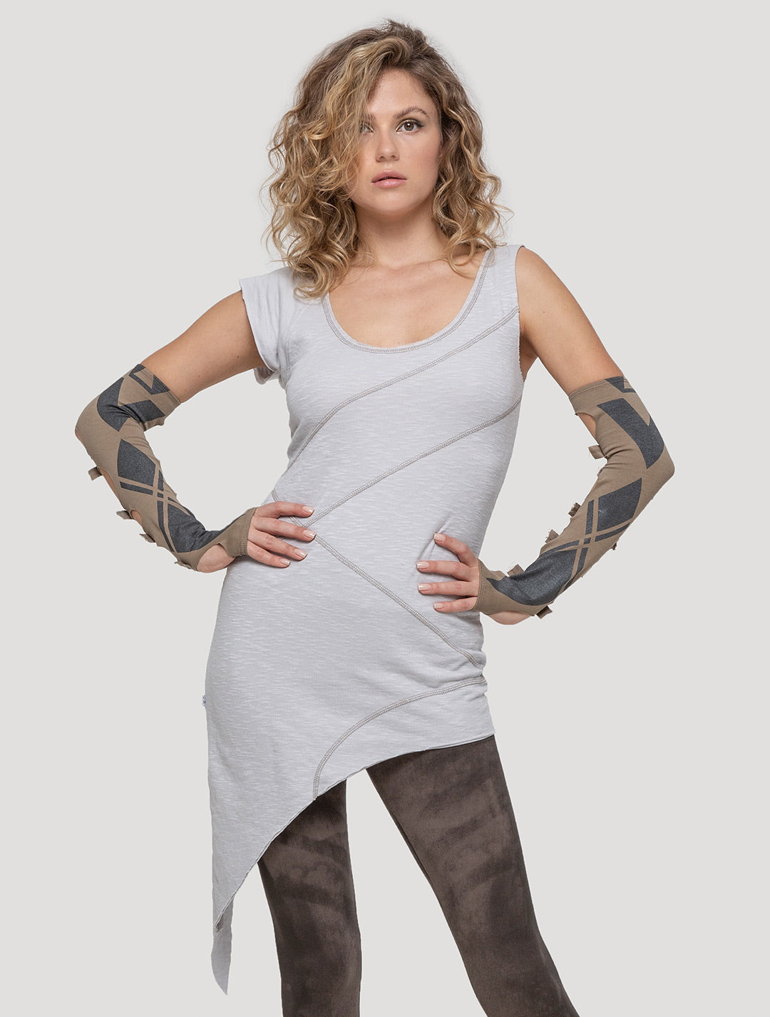 Eka Zip Asymmetrical Tunic - Psylo Fashion