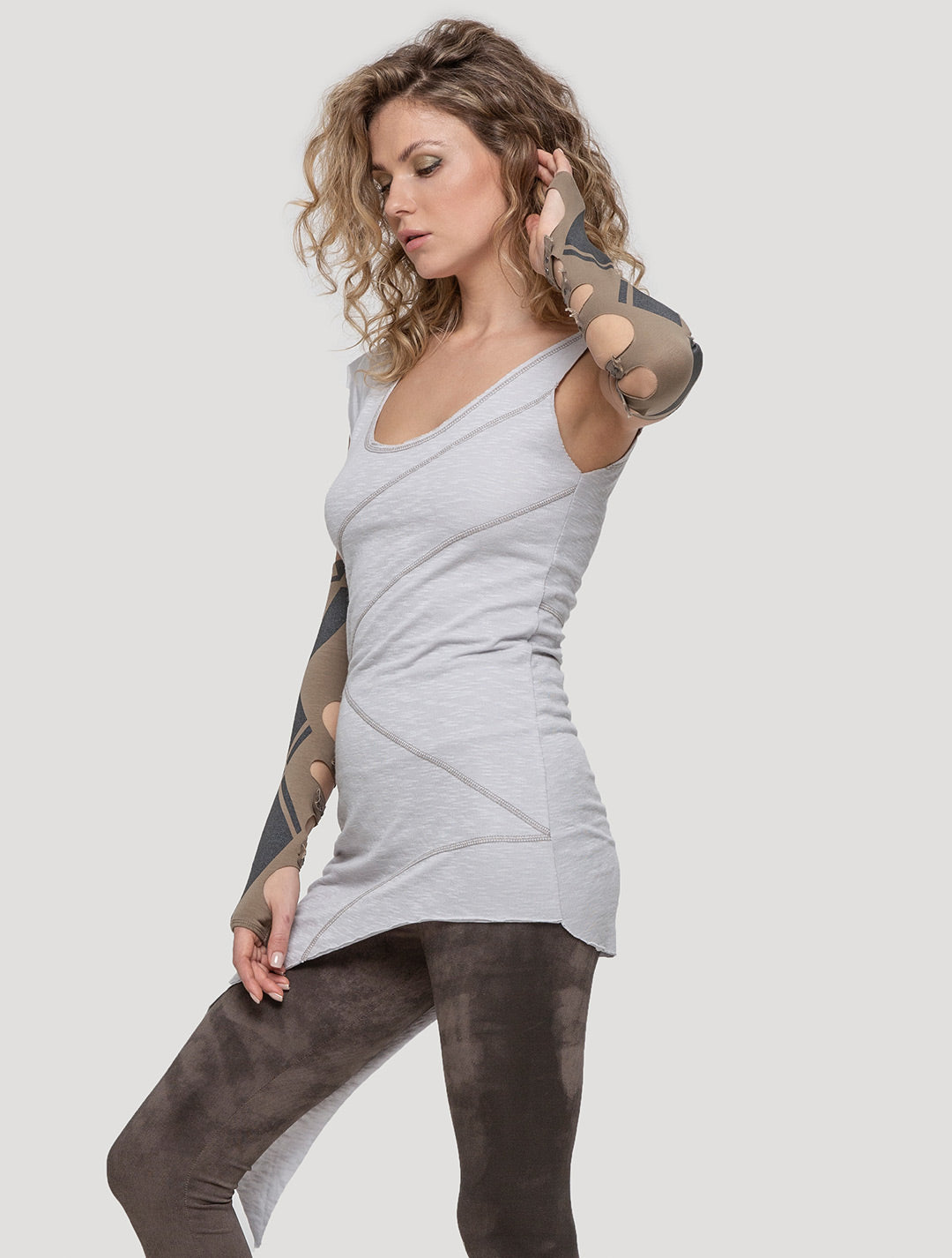Eka Zip Asymmetrical Tunic - Psylo Fashion
