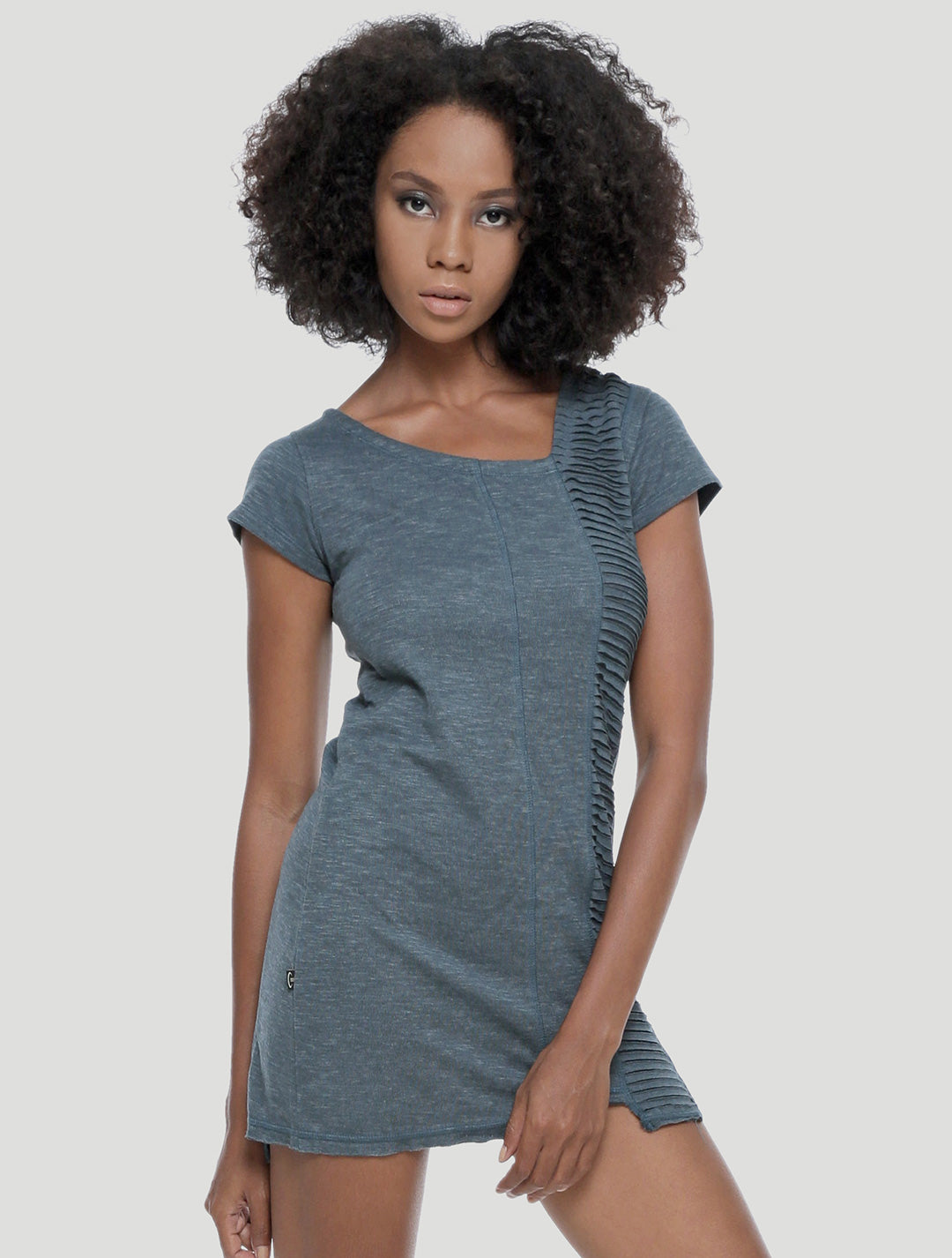 Freque Short Sleeves Tunic - Psylo Fashion