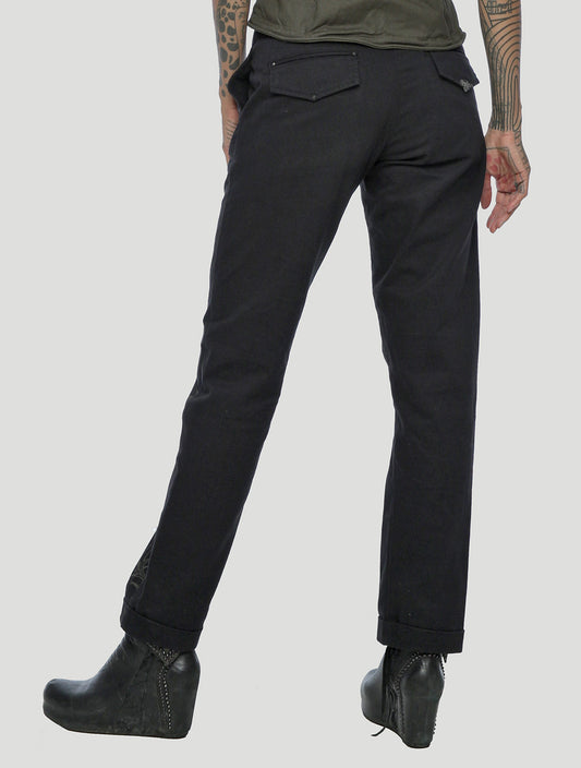 G black Pants by Psylo Fashion
