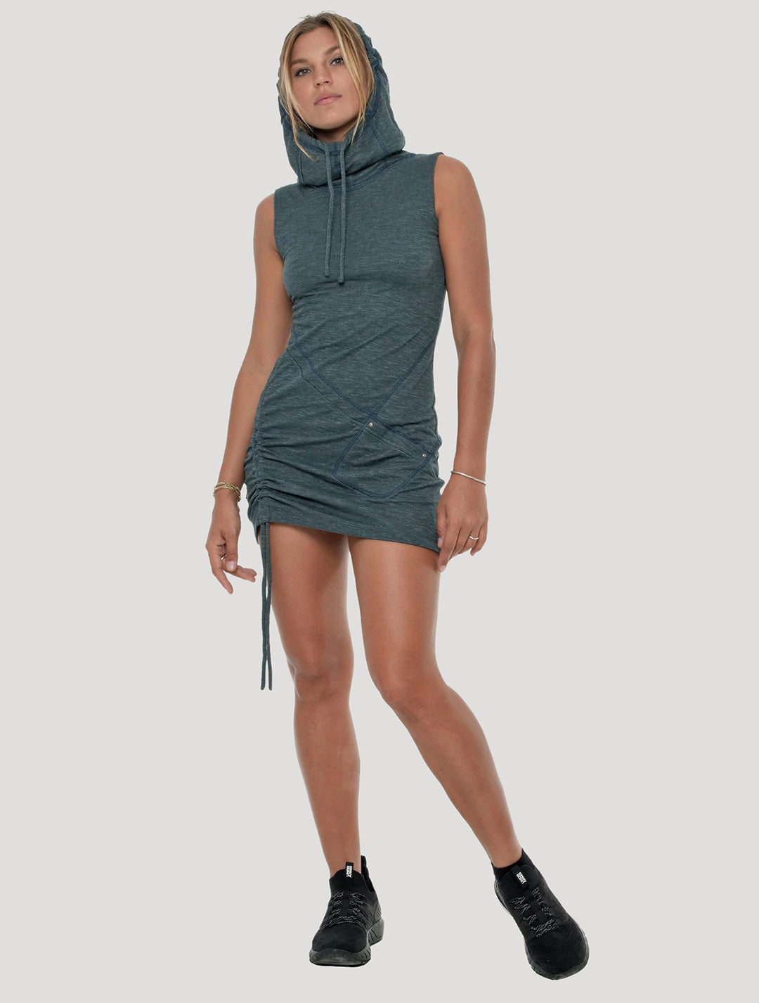 Grega Sleeveless Turtleneck Dress - Psylo Fashion