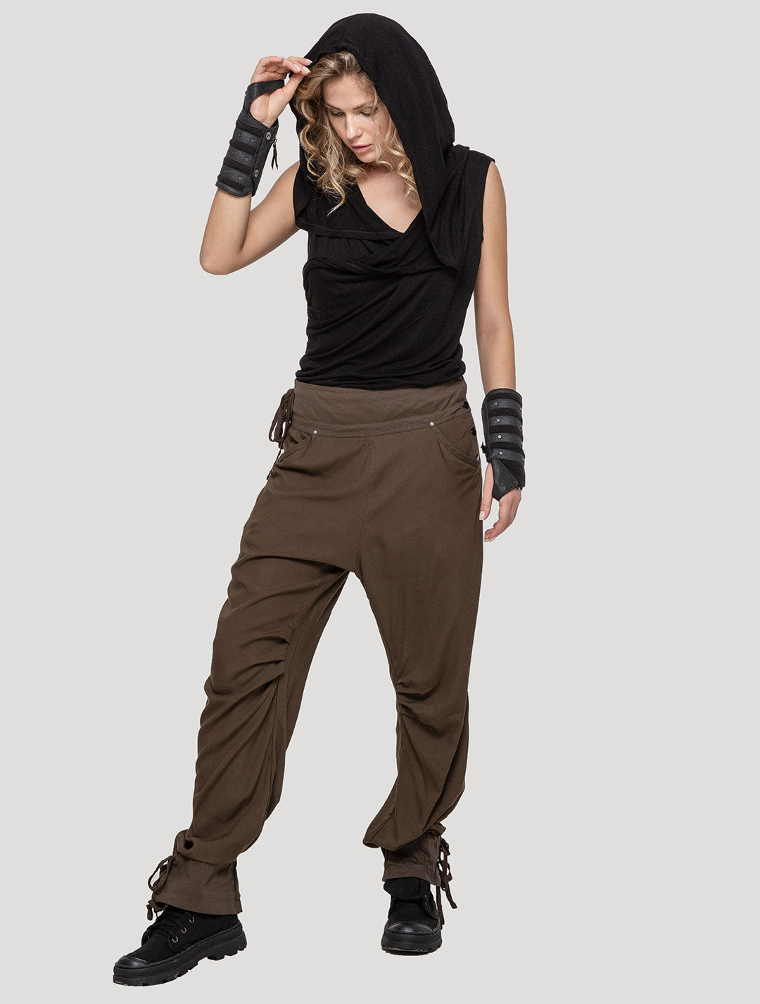 Olive green 'Idonea' Pants - Psylo Fashion