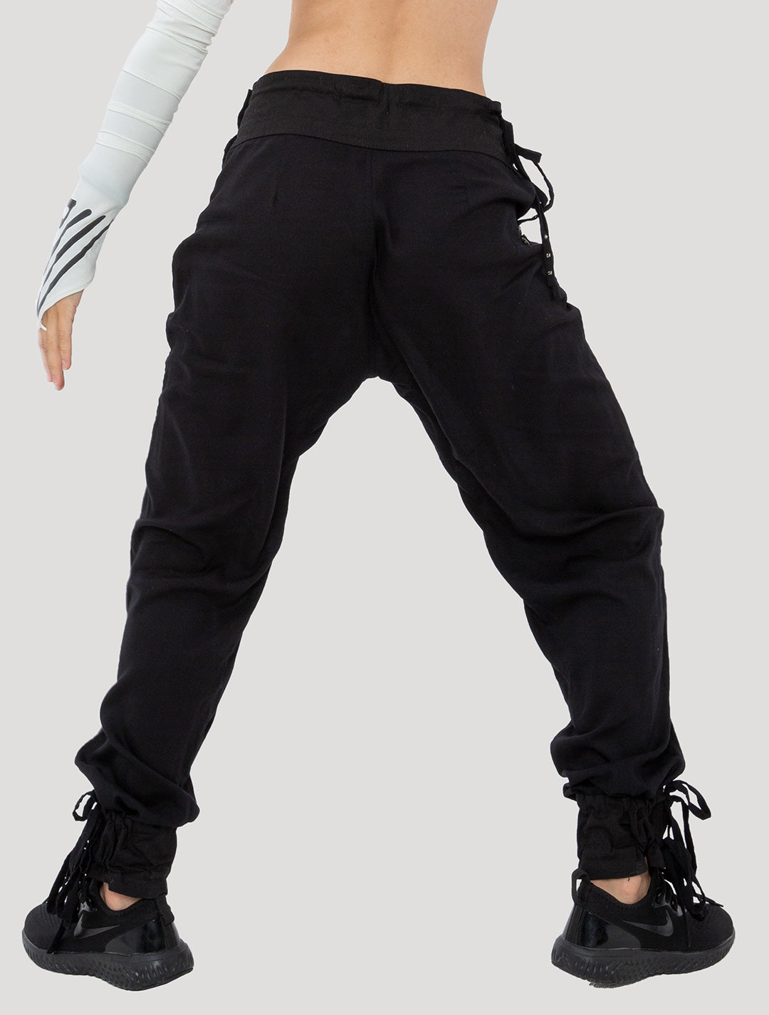 Black 'Idonea' Pants - Psylo Fashion