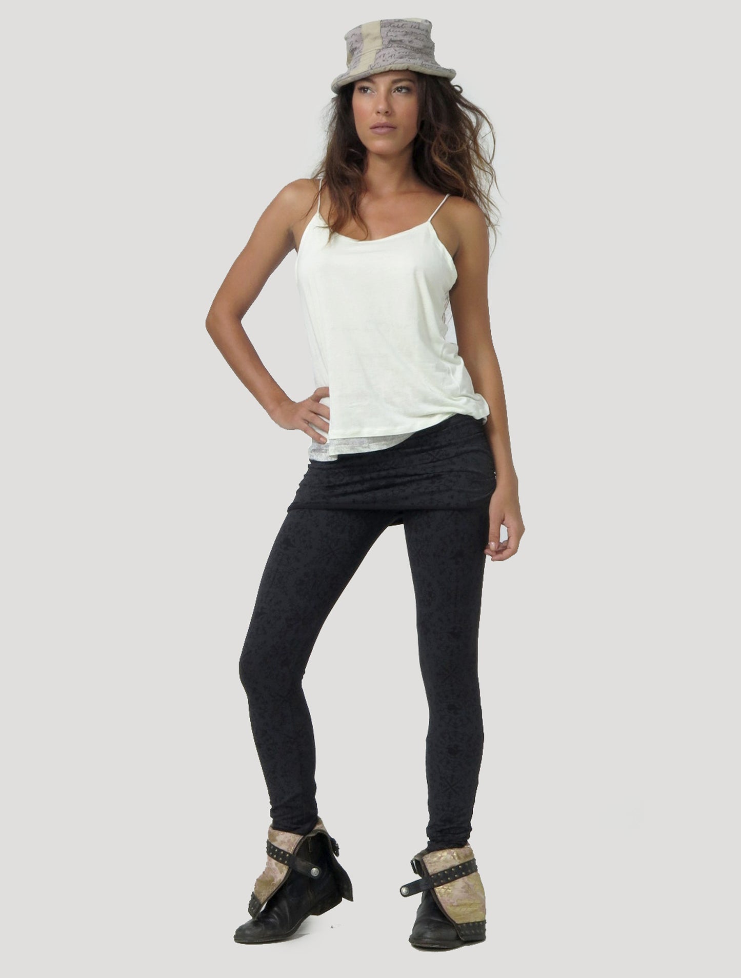 Isis The Goddess Skirted Long Leggings - Psylo Fashion 