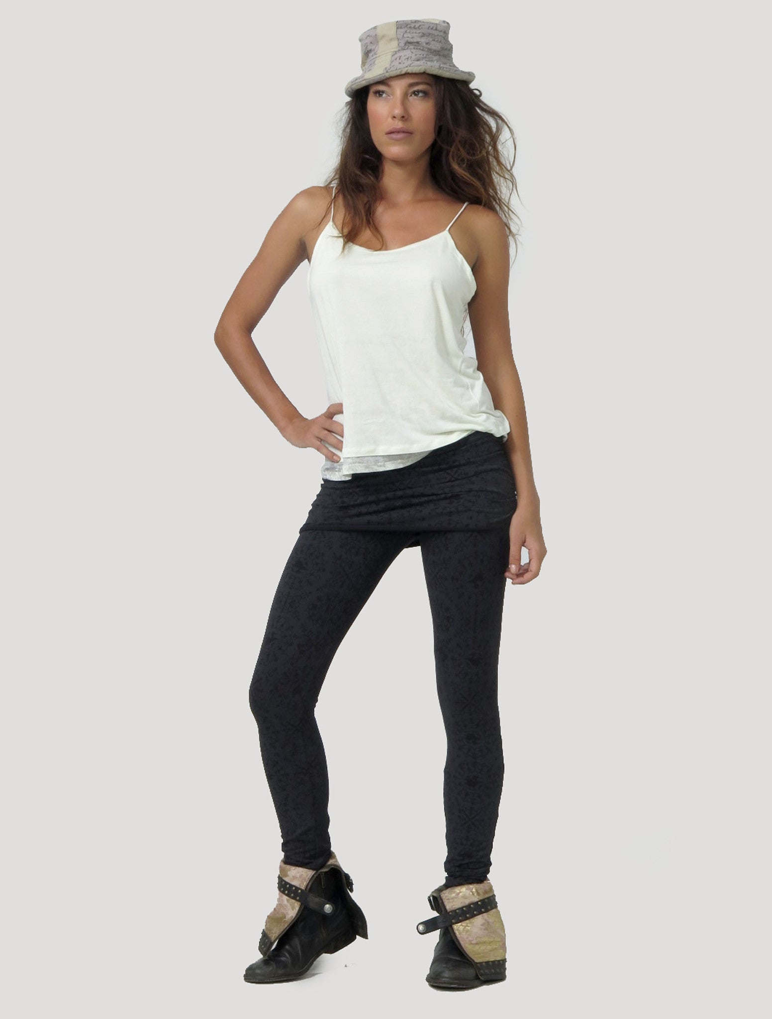 Isis The Goddess Skirted Long Leggings - Psylo Fashion