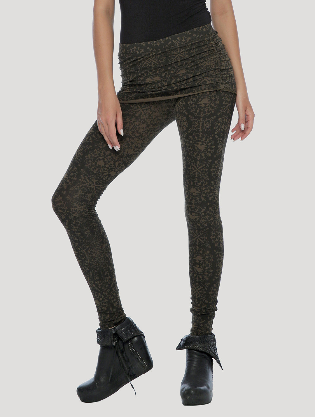 Isis The Goddess Skirted Long Leggings - Psylo Fashion