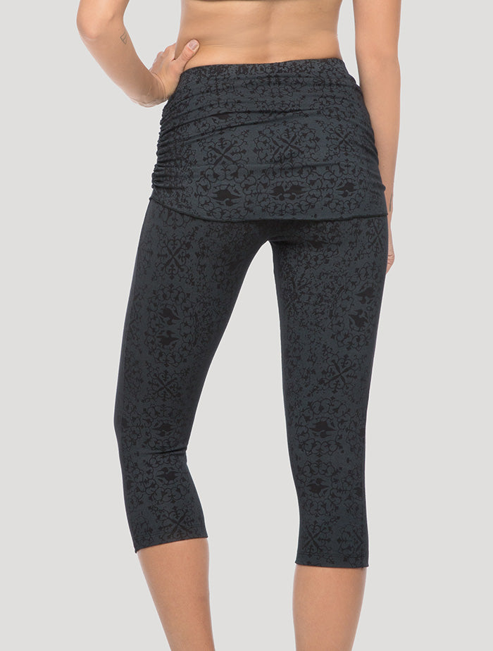 Isis The Goddess Skirted 3/4 Leggings - Psylo Fashion
