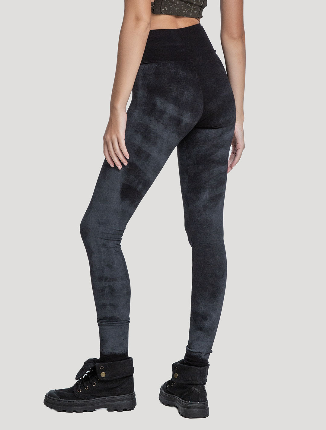 Black Jiva High Waist Leggings - Psylo Fashion