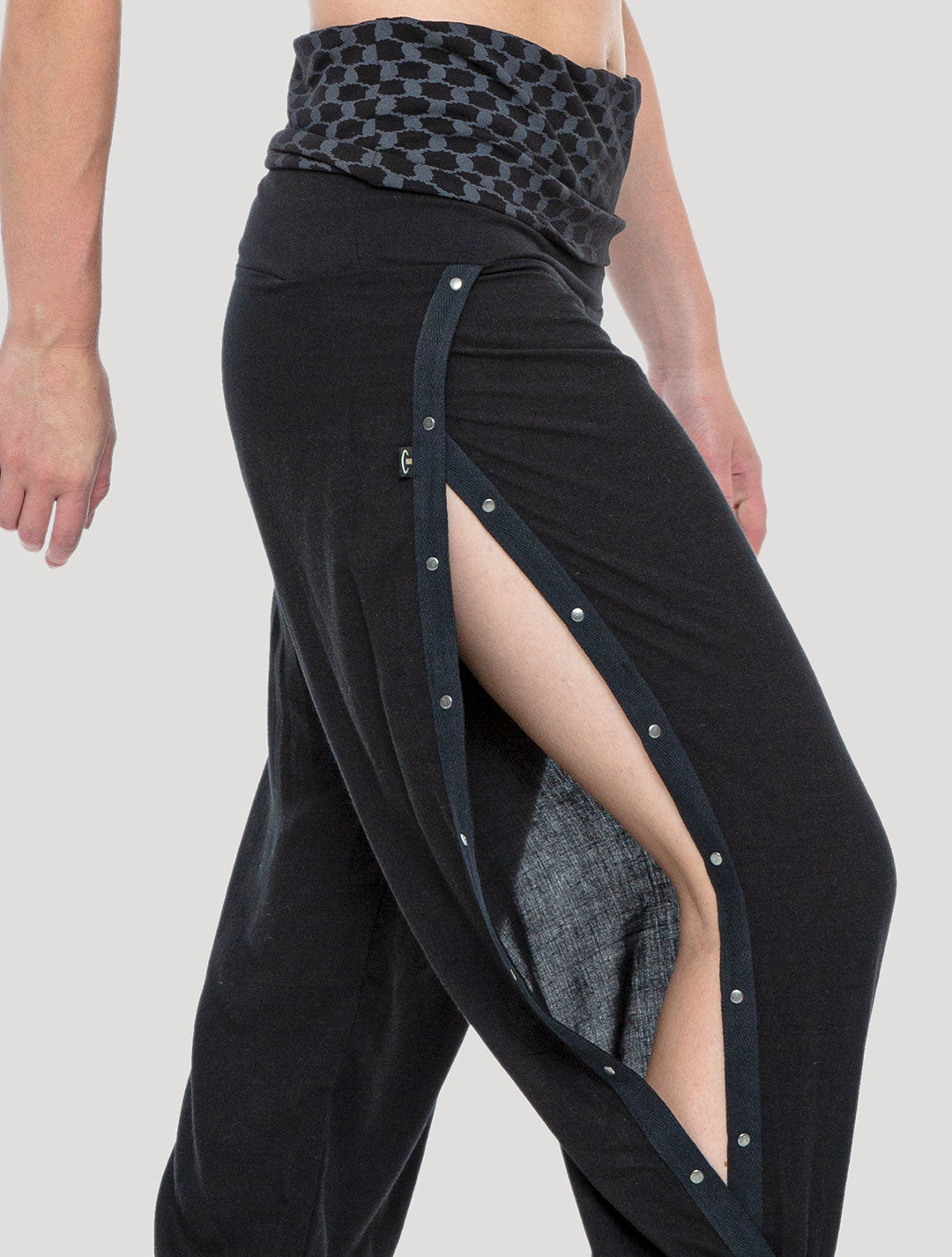 Black Kafiya Harem Pants - Psylo Fashion