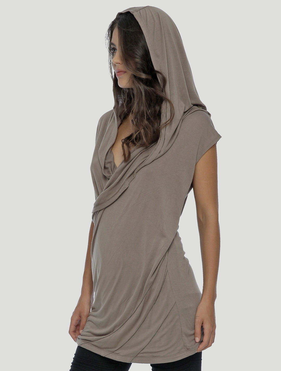 Kuan Unisex Hooded Wrap Top - Psylo Fashion