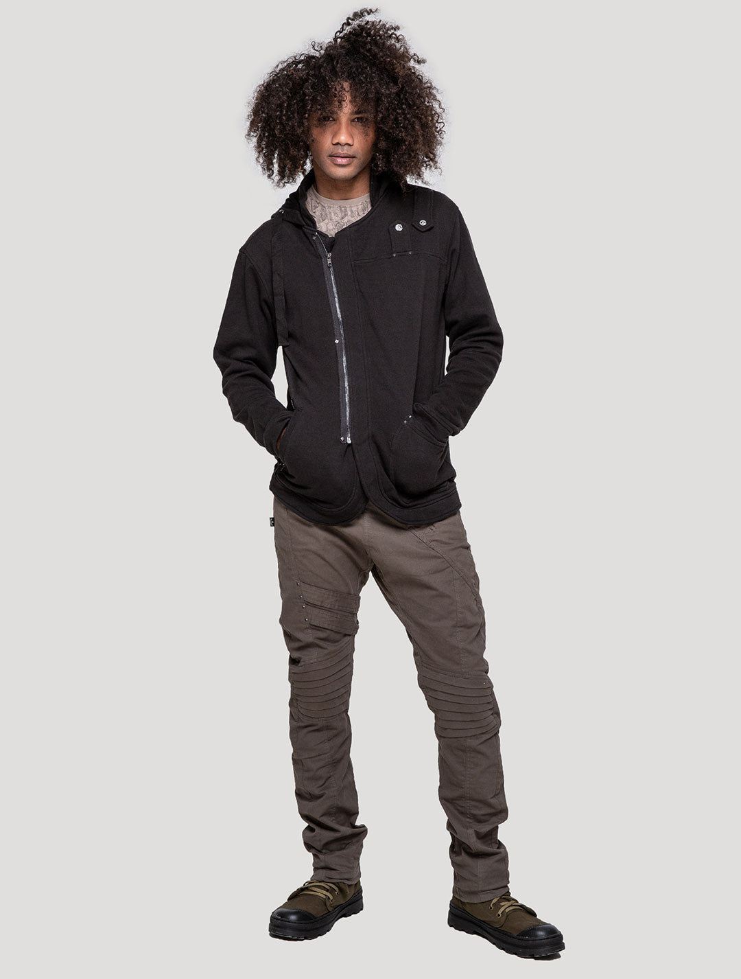 Black LPG Rmx Hooded Jacket - Psylo Fashion