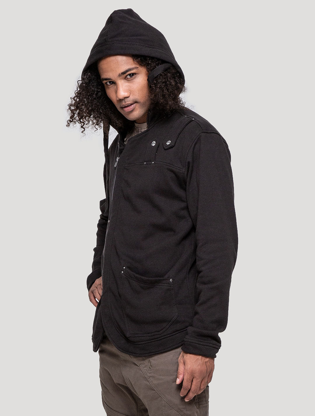 Black LPG Rmx Hooded Jacket - Psylo Fashion