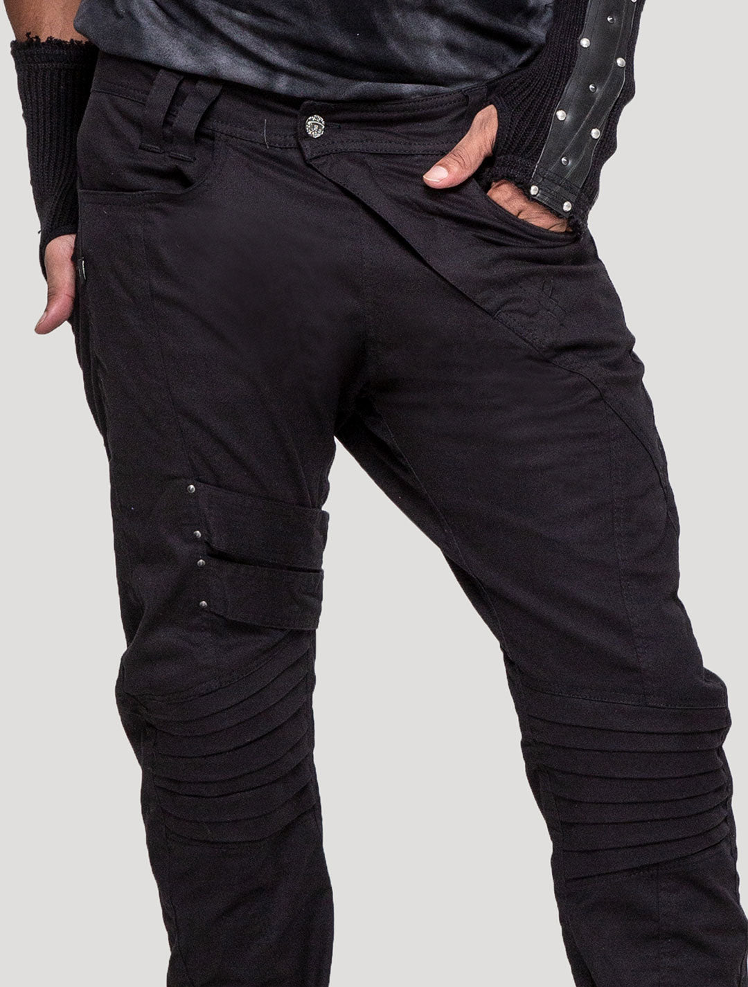 Black Lipat Pants - Psylo Fashion