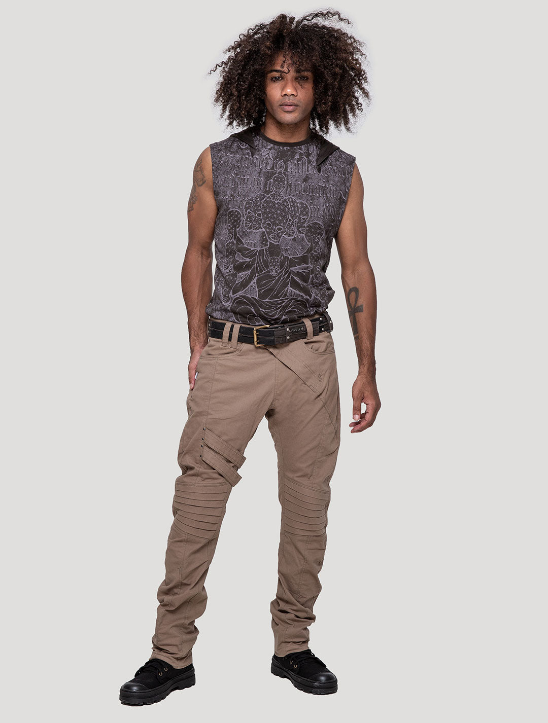 Cement Lipat Pants - Psylo Fashion