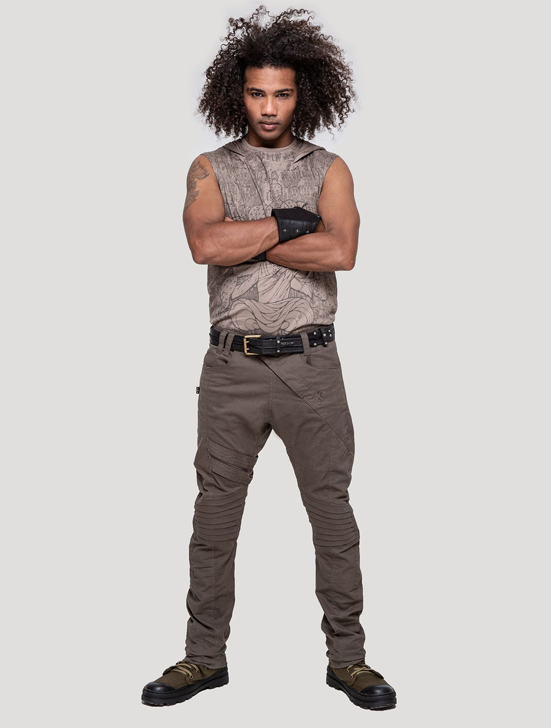 Olive green Lipat Pants - Psylo Fashion