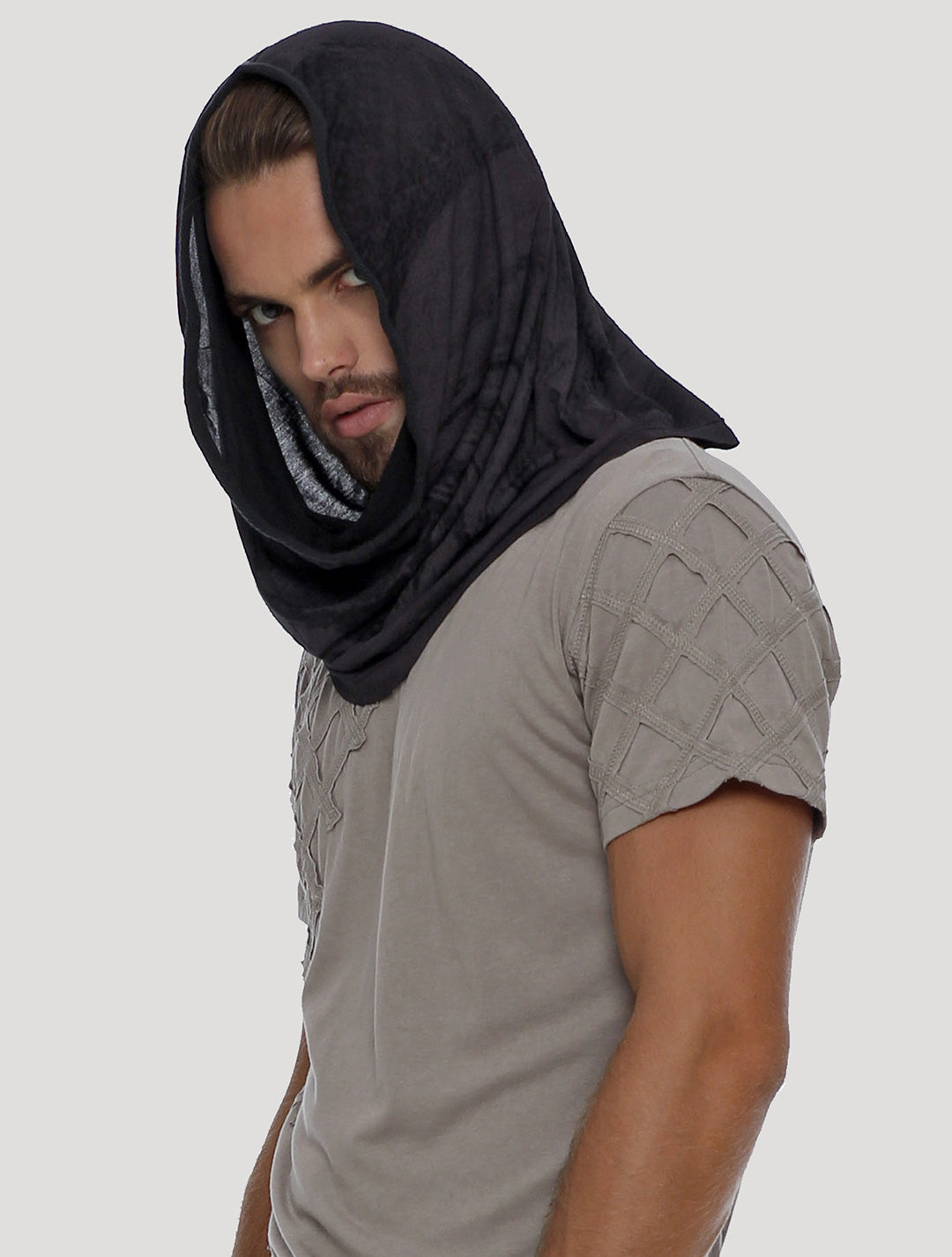 Marble Hooded Neck warmer - Psylo Fashion