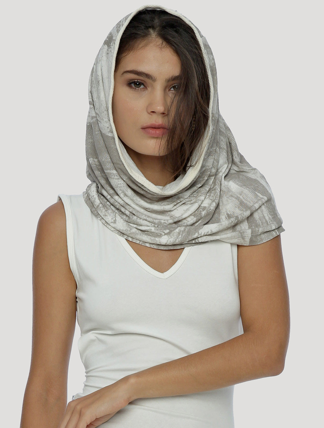 Marble Hooded Neck warmer - Psylo Fashion