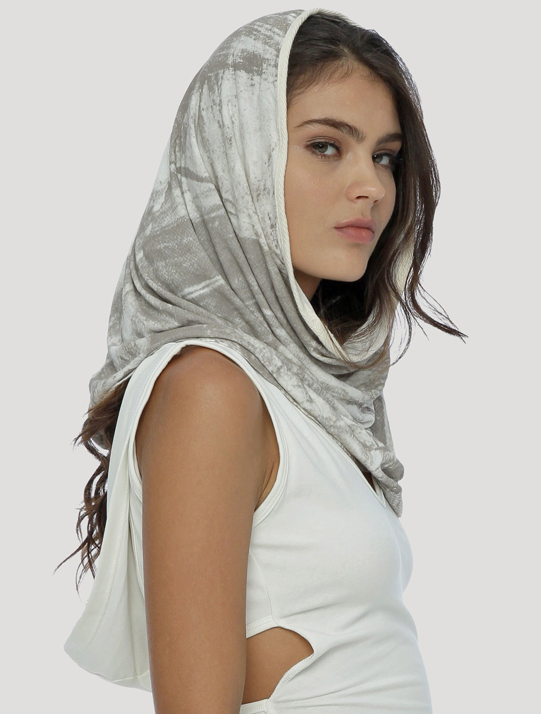 Marble Hooded Neck warmer - Psylo Fashion