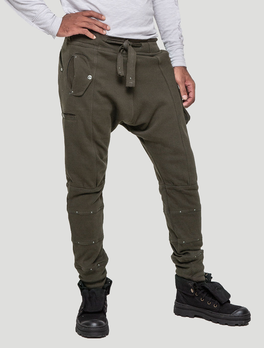 Olive green Mad Tracks Pants - Psylo Fashion