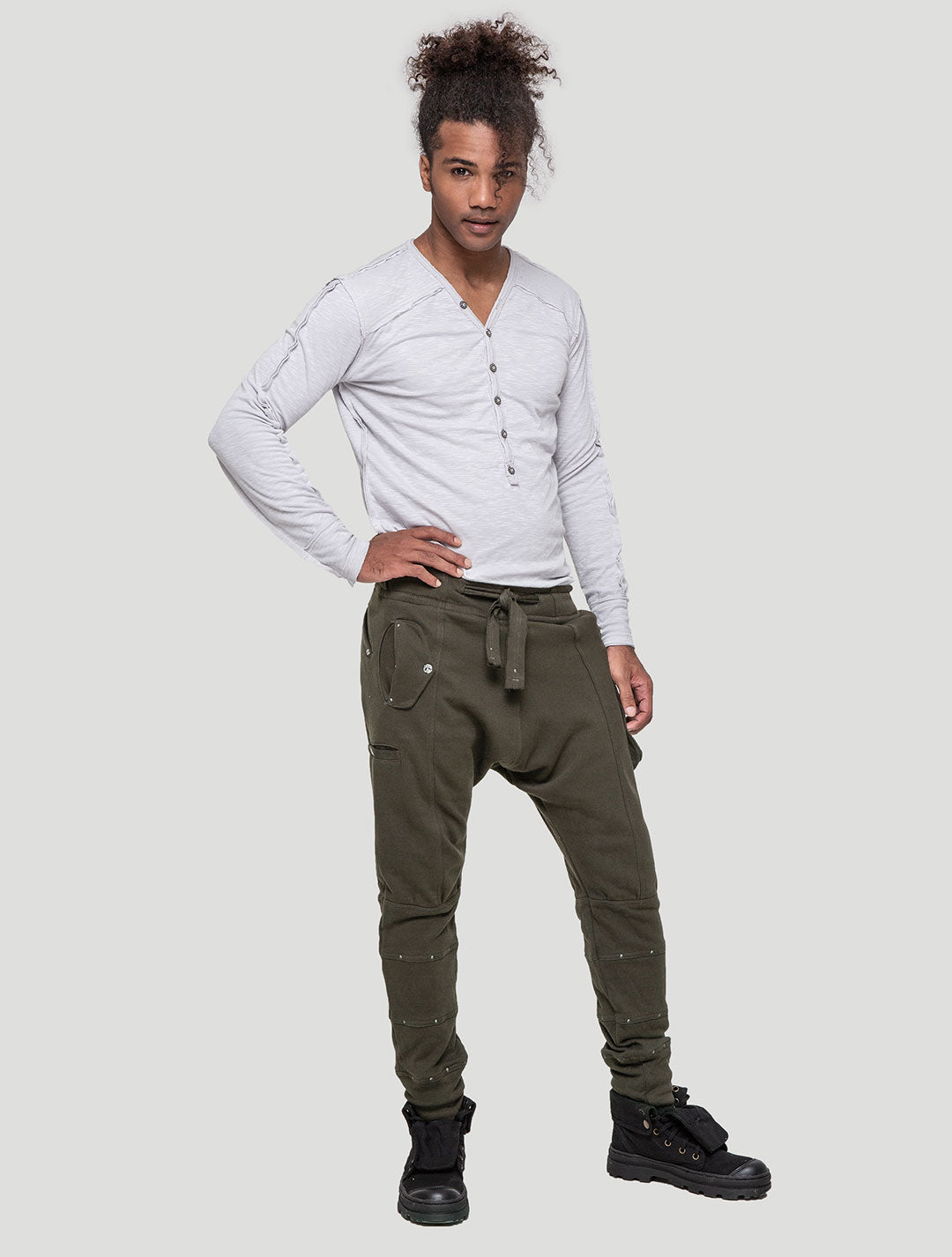 Olive green Mad Tracks Pants - Psylo Fashion