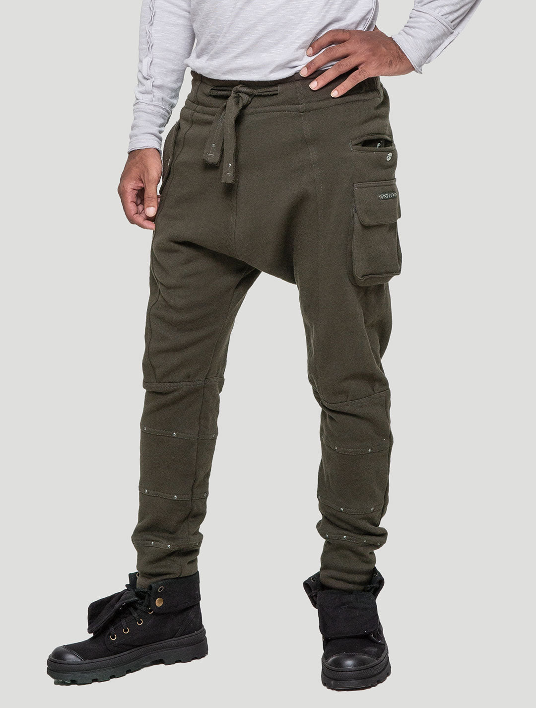 Olive green Mad Tracks Pants - Psylo Fashion