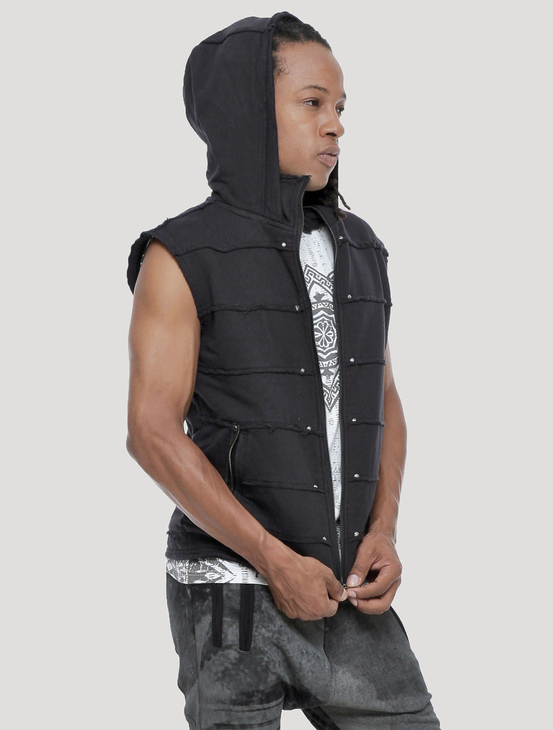 Moli Hoodie Vest - Psylo Fashion