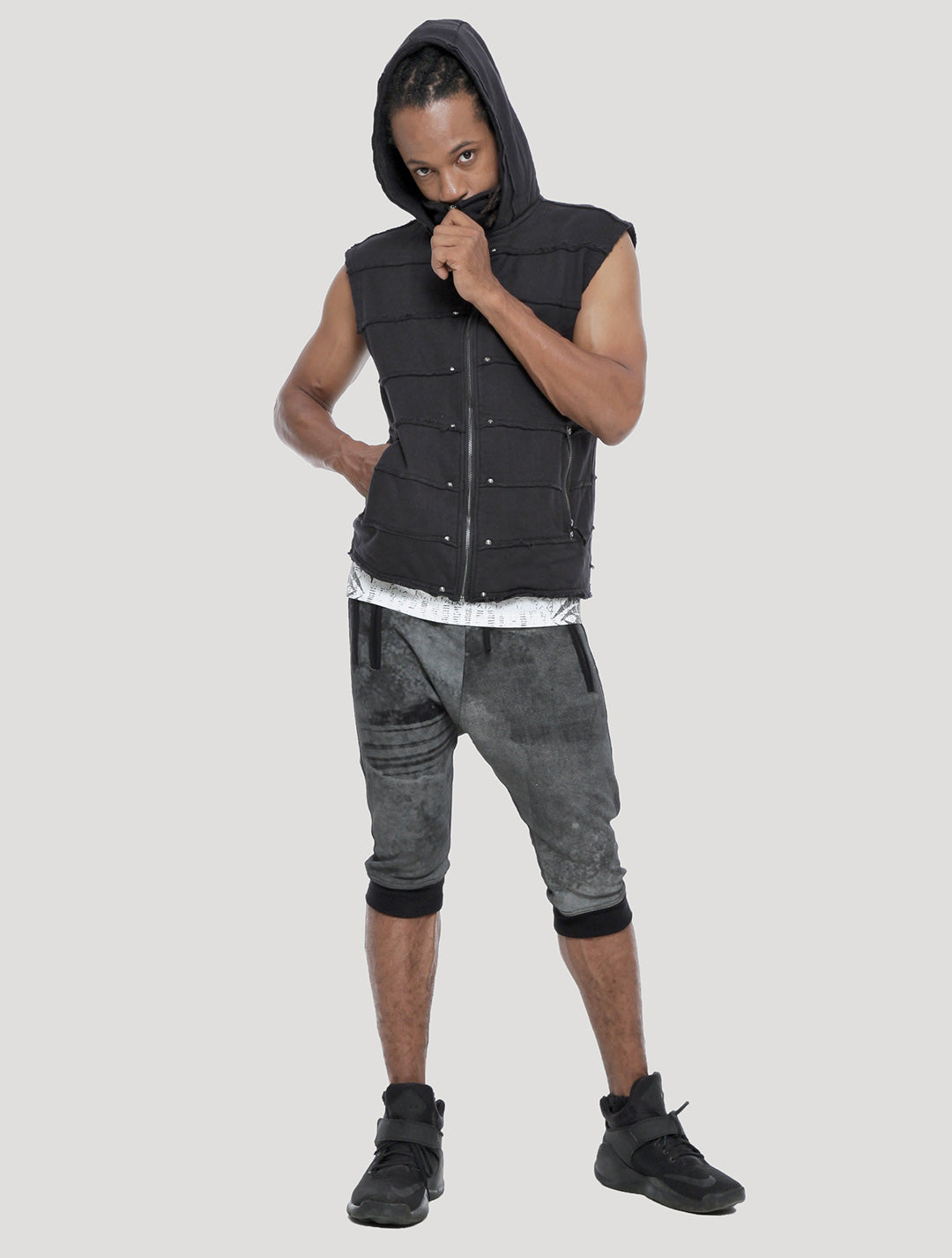 Moli Hoodie Vest - Psylo Fashion