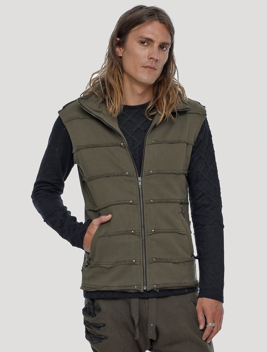 Moli Hoodie Vest - Psylo Fashion