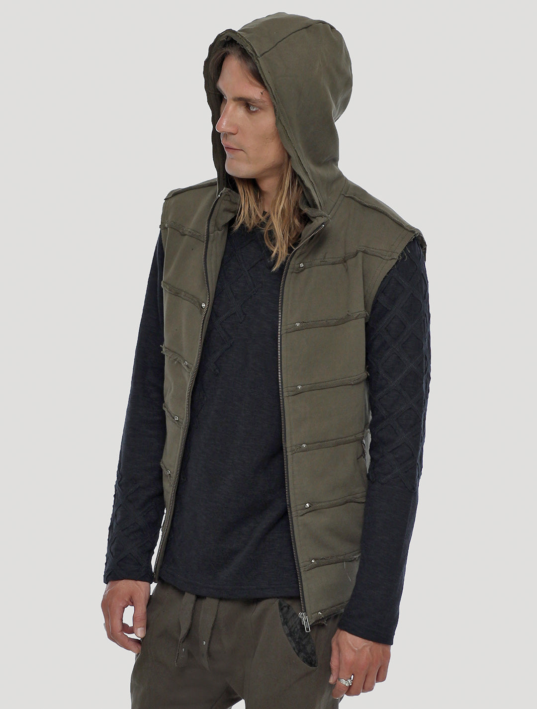 Moli Hoodie Vest - Psylo Fashion