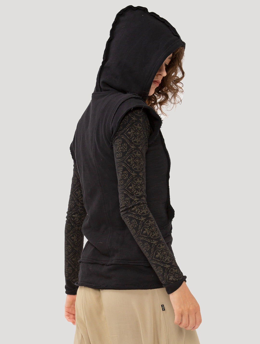 Black Mad Max Rmx Hoodie Vest