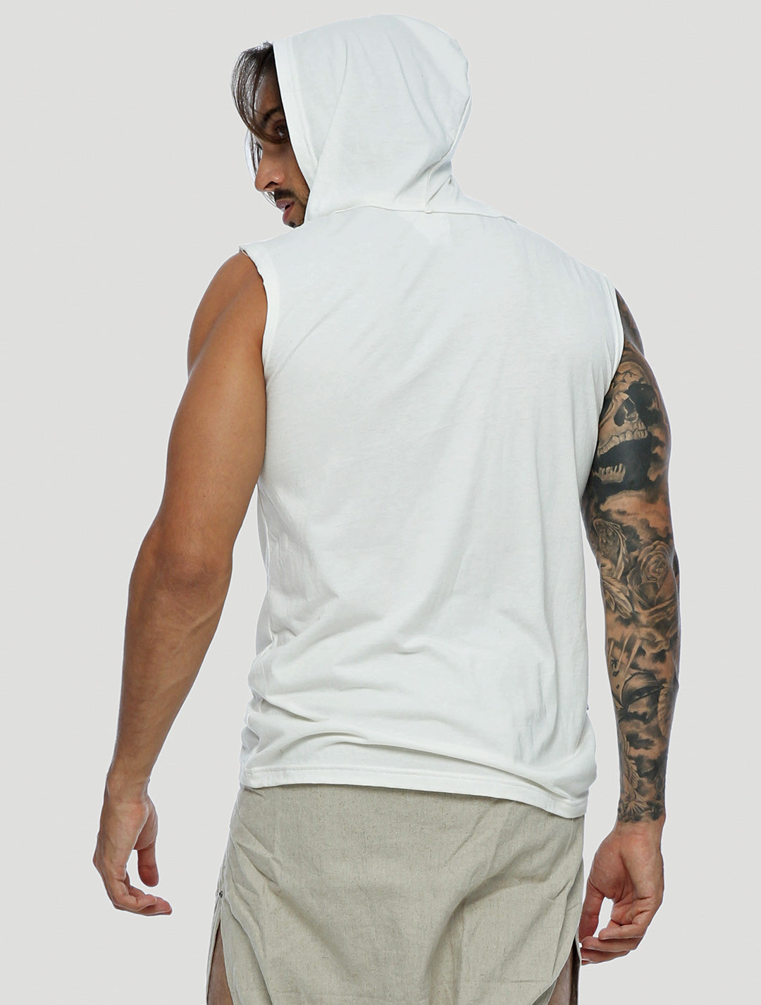 Mask Sleeveless Hoodie - Psylo Fashion
