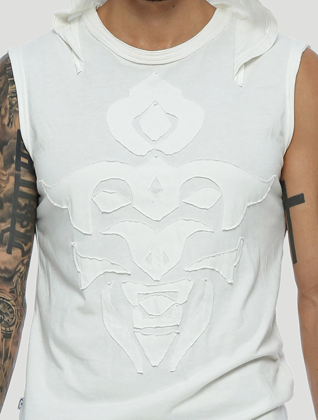 Mask Sleeveless Hoodie - Psylo Fashion