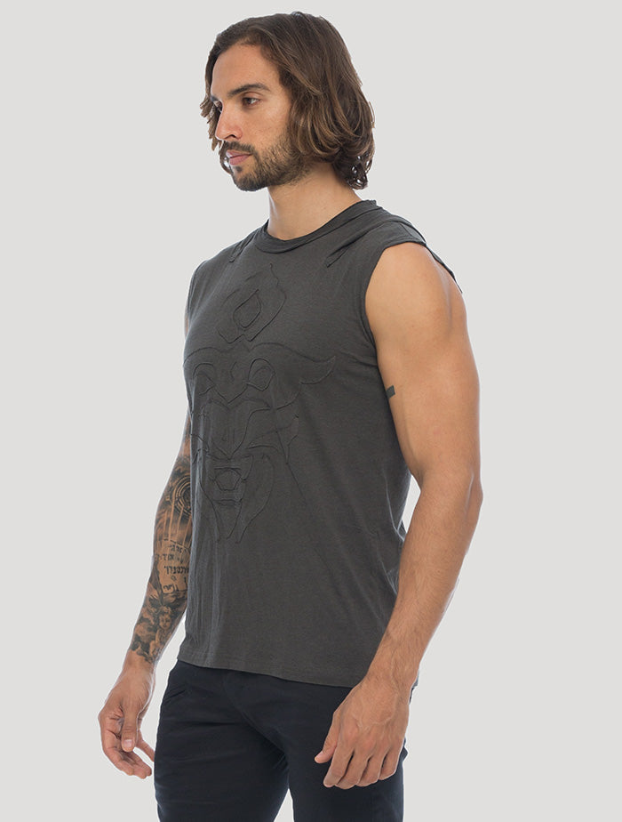 Mask Sleeveless Hoodie - Psylo Fashion