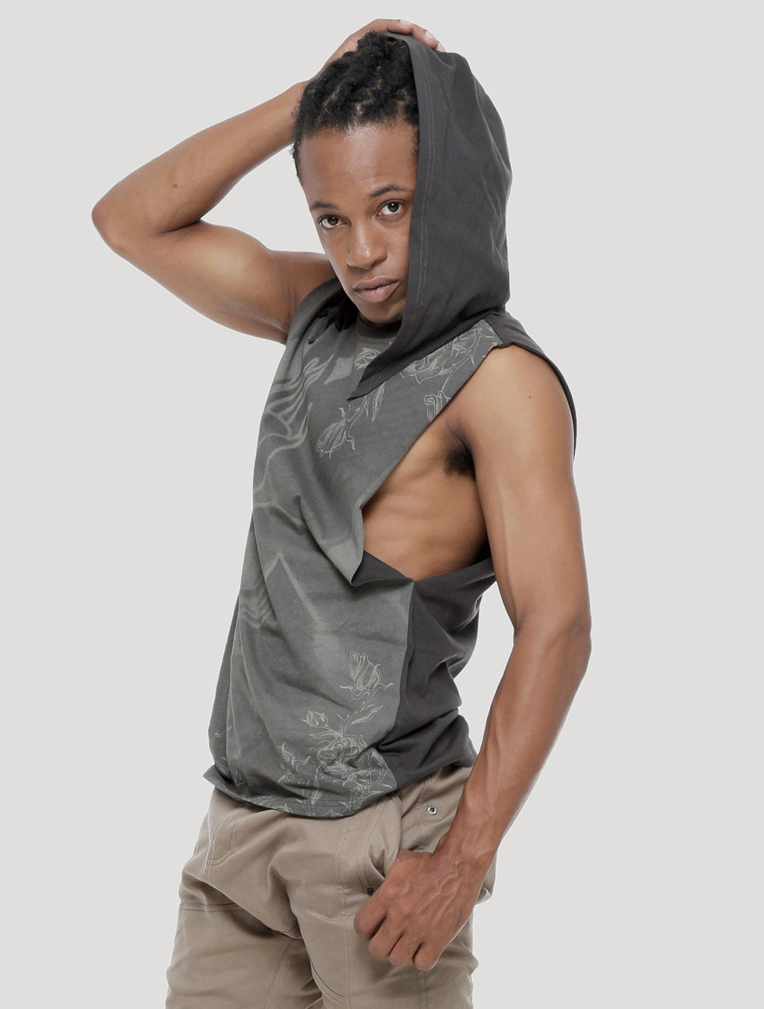Mudra Hoodie Sleeveless Tee - Psylo Fashion