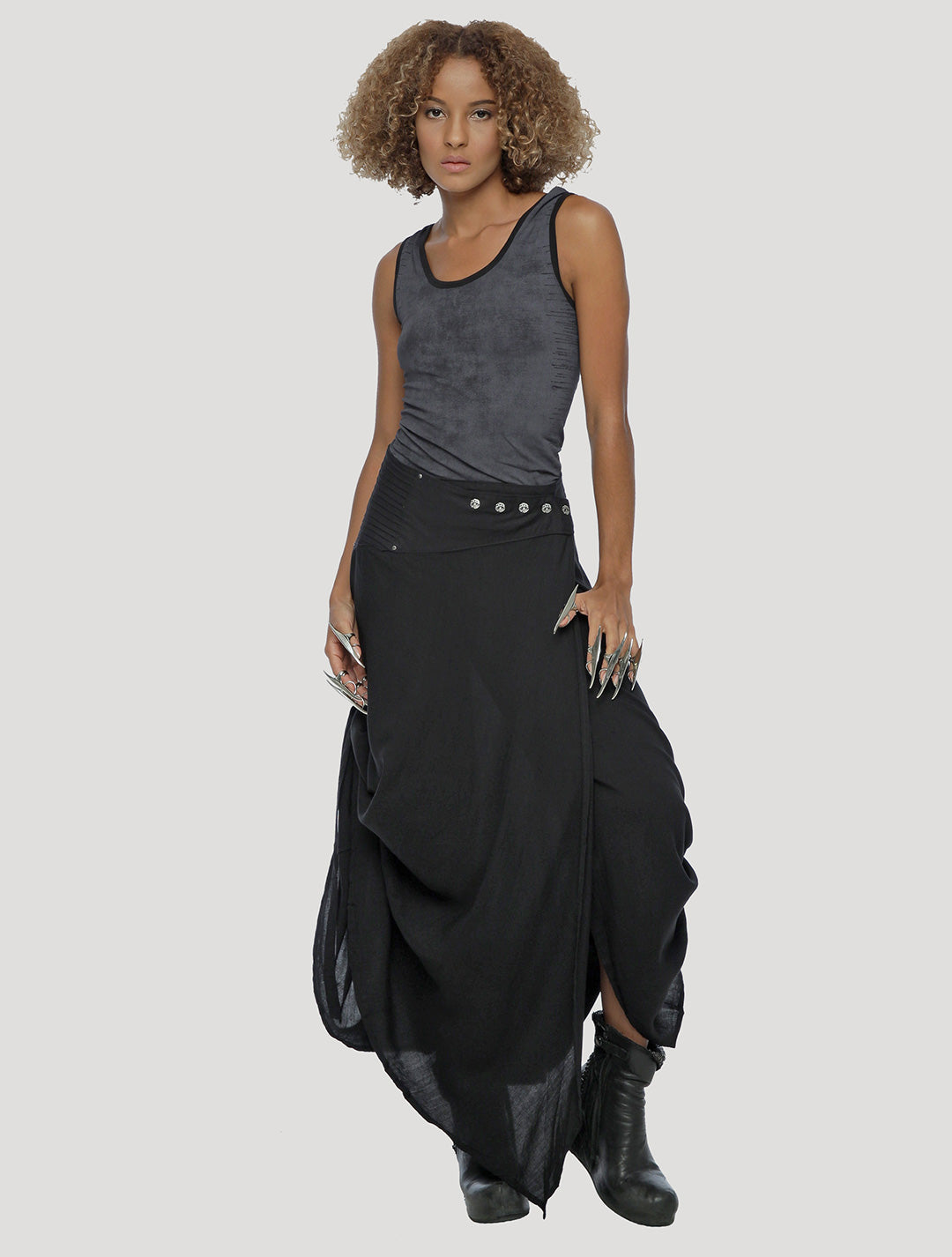 Nana Wrap Long Skirt - Psylo Fashion