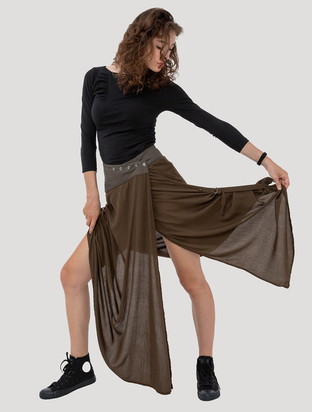 Nana Wrap Long Skirt - Psylo Fashion