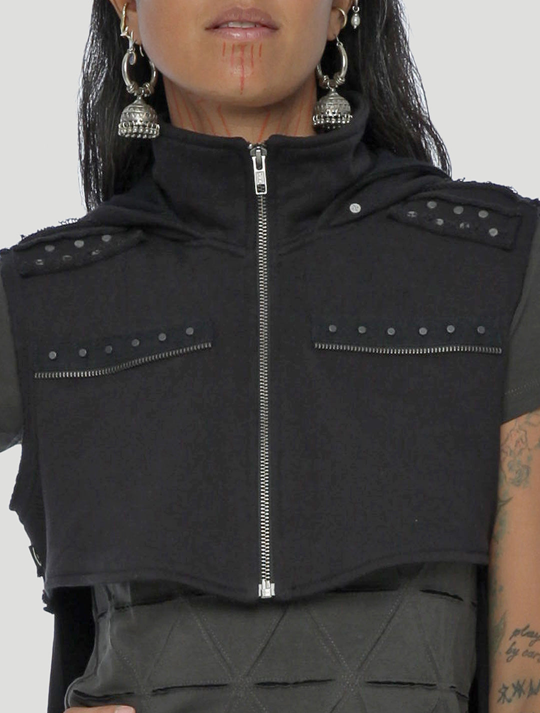 Pro Cropped Hoodie Vest - Psylo Fashion