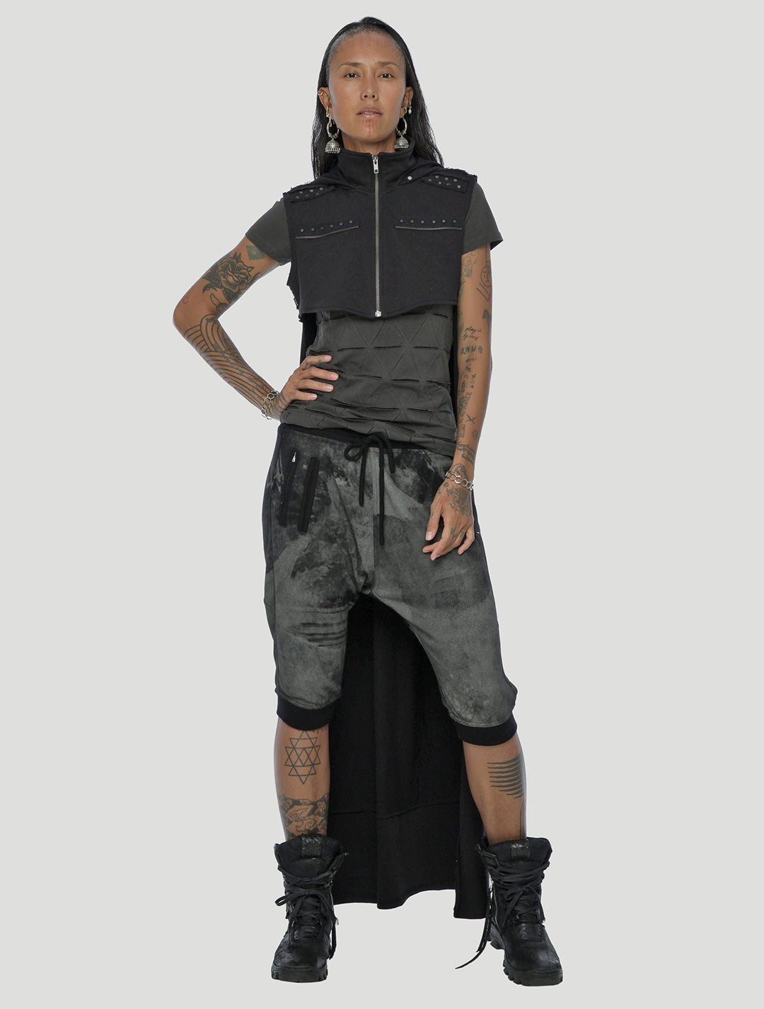 Pro Cropped Hoodie Vest - Psylo Fashion