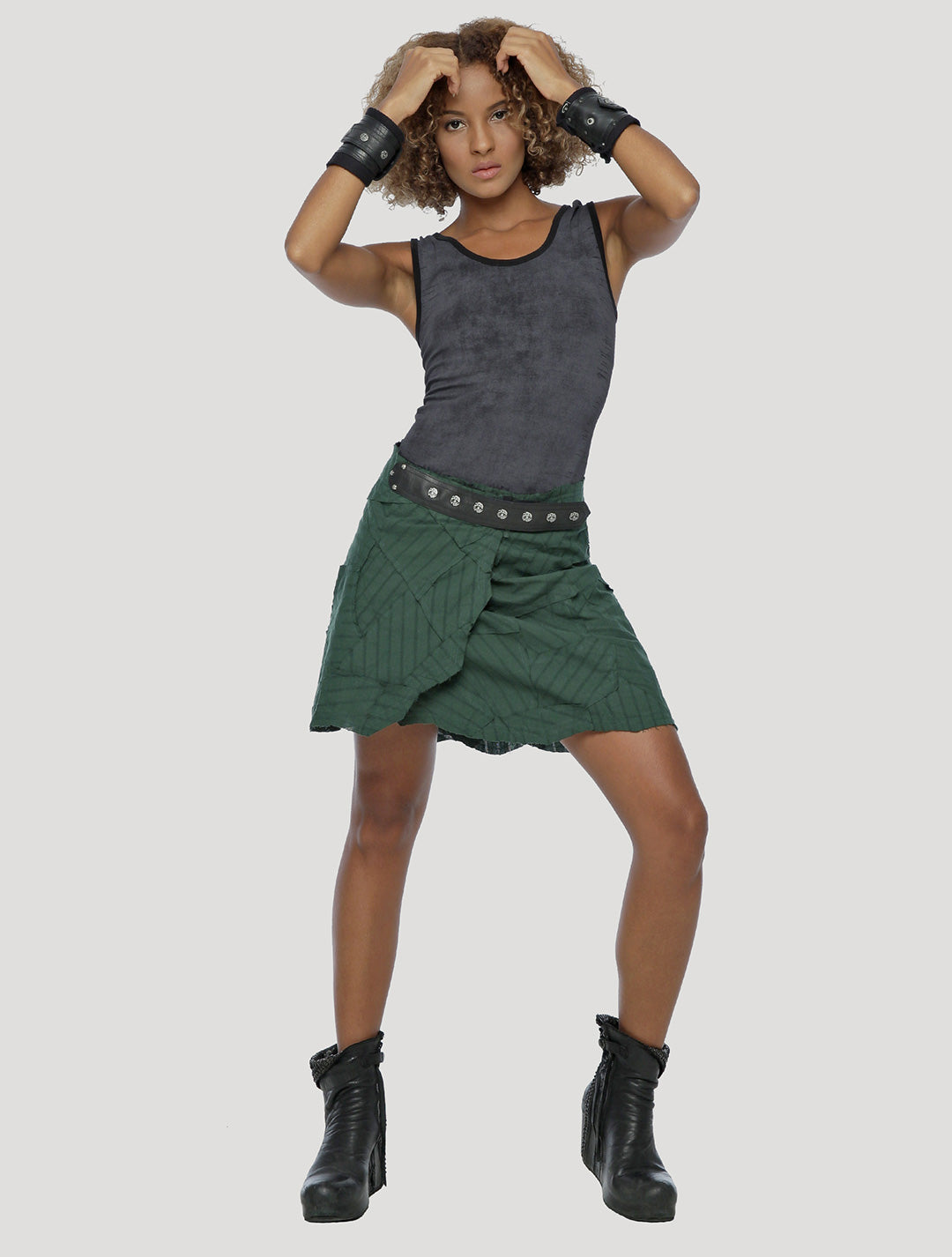 New Pecoa Veg Mini Wrap Skirt - Psylo Fashion