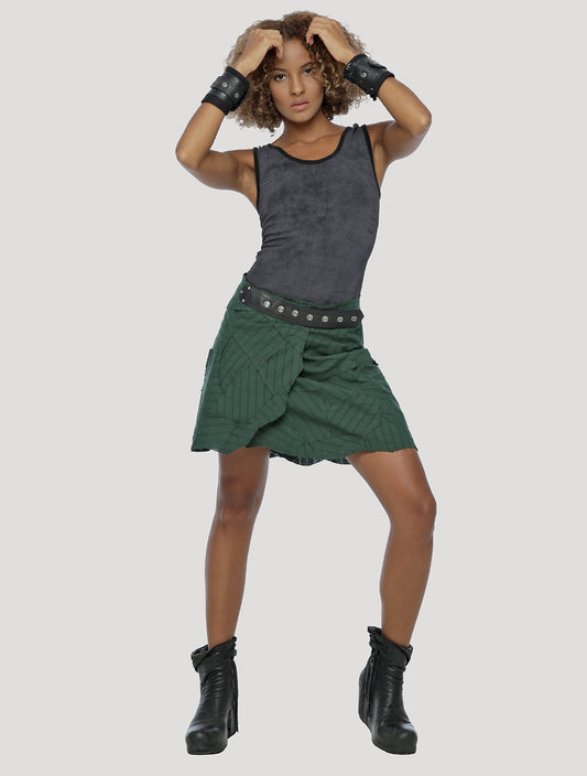 New Pecoa Veg Mini Wrap Skirt - Psylo Fashion