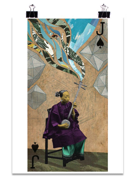 J of Spades Art Print by PlazmaLab - Psylo Fashion