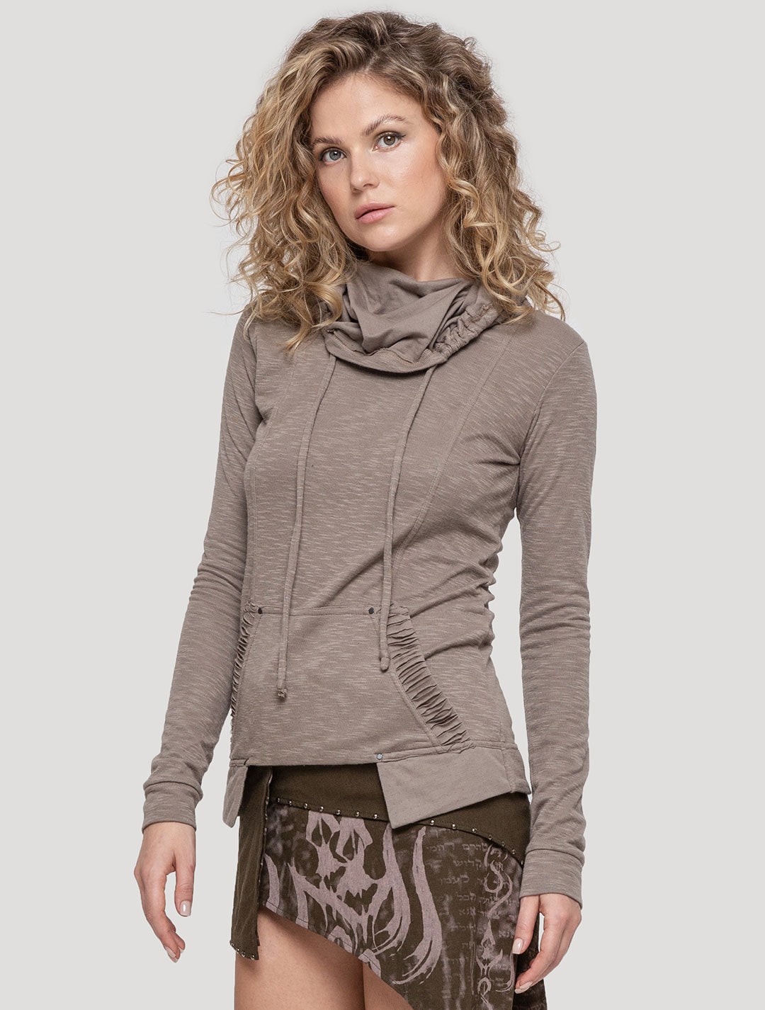 Cement Samu Turtle Neck Sweater - Psylo Fashion