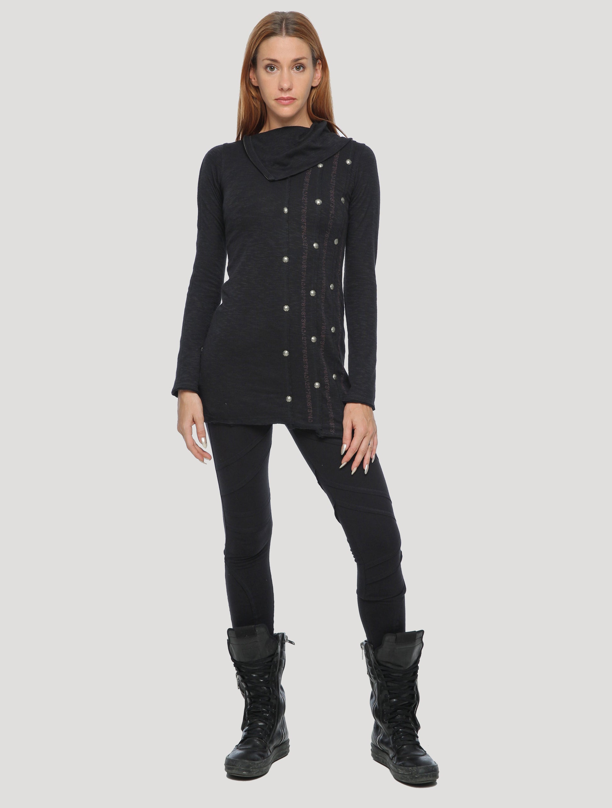 Serial Long Sleeves Dress - Psylo Fashion