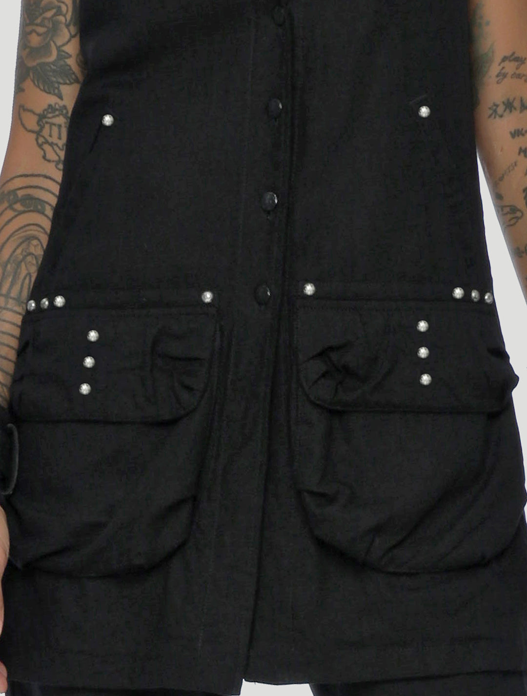 Slow Rebel Vest made from Linen & Cotton - Psylo Fashion