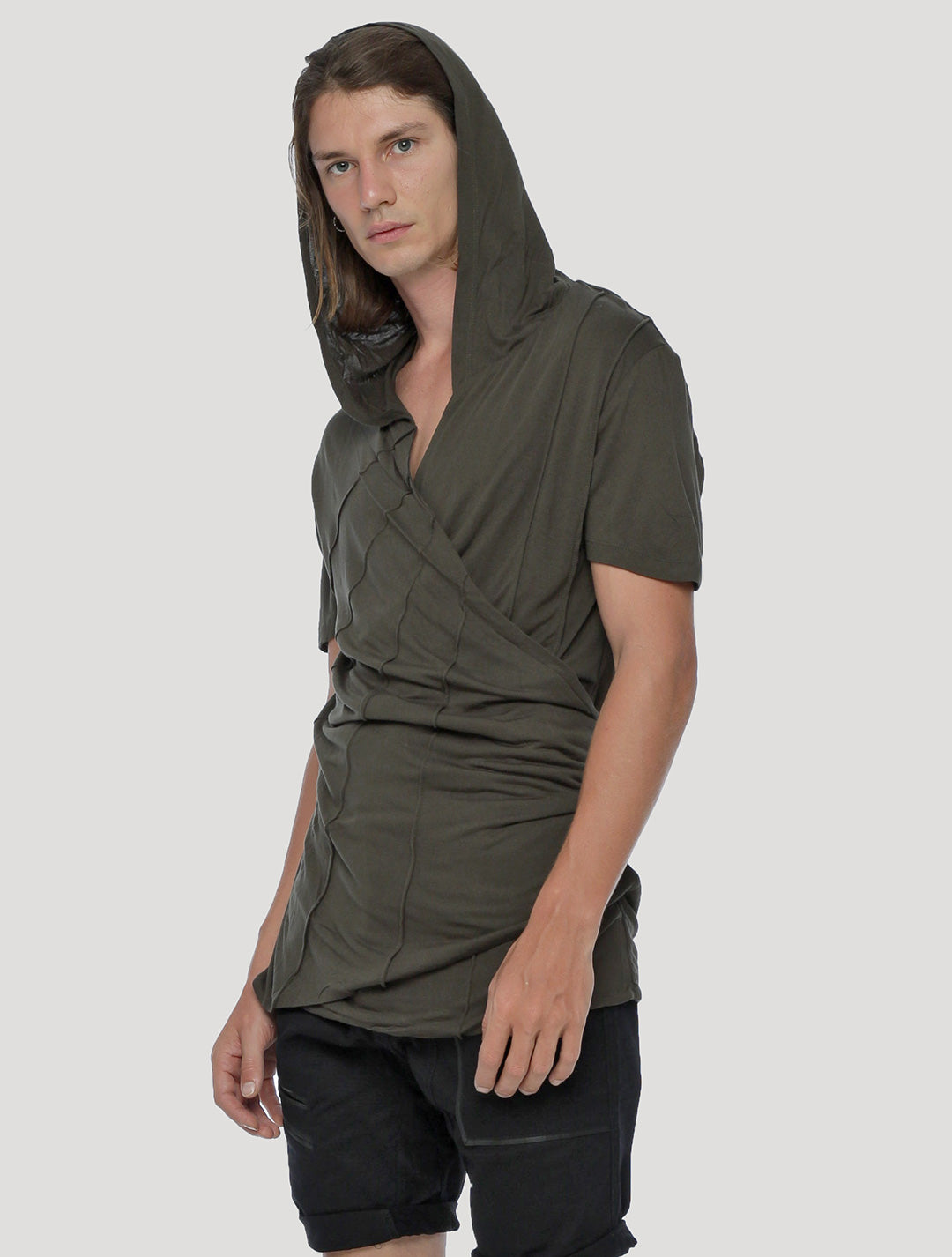 Samurai Hoodie Wrap Top - Psylo Fashion