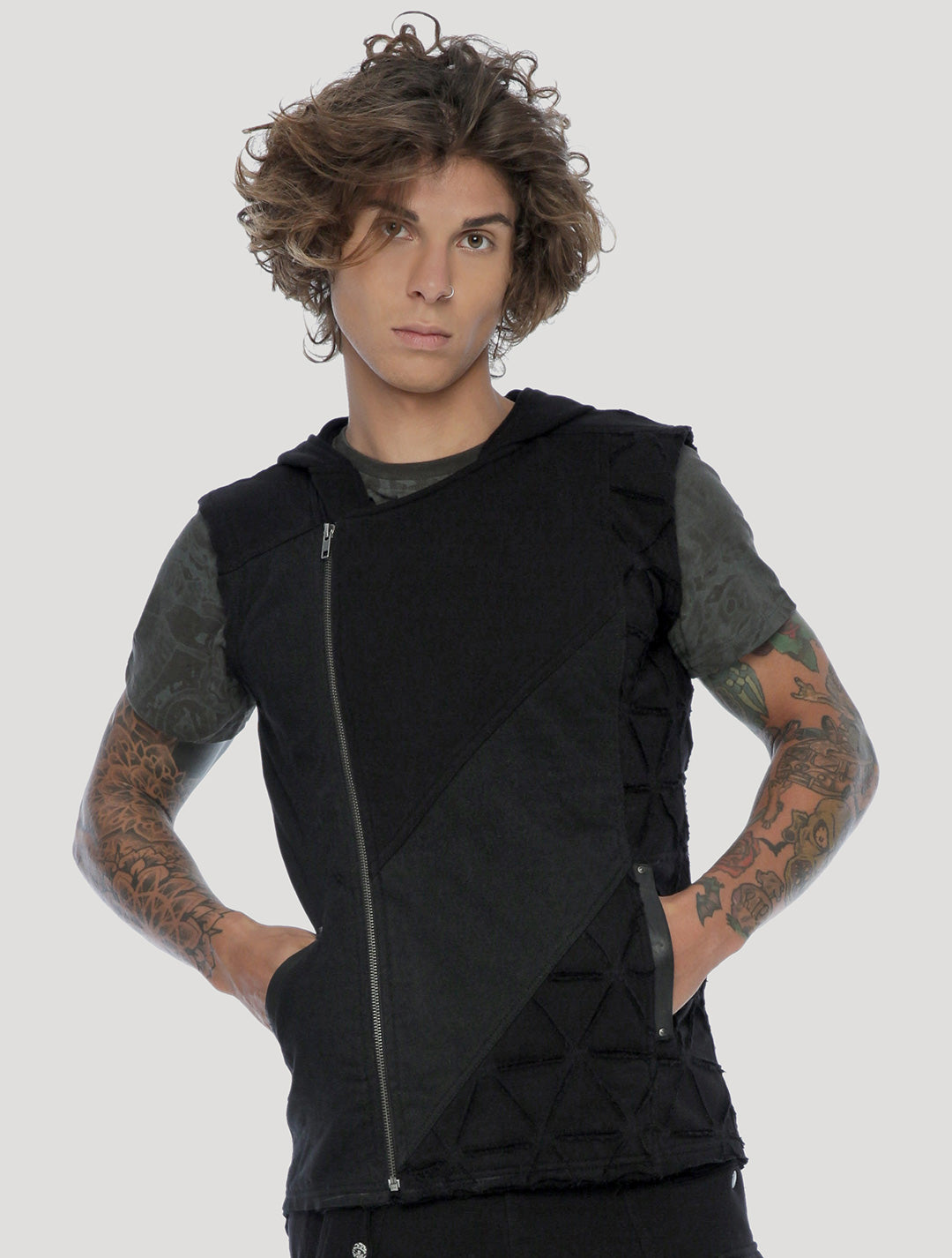 Shinobi Hoodie Vest - Psylo Fashion