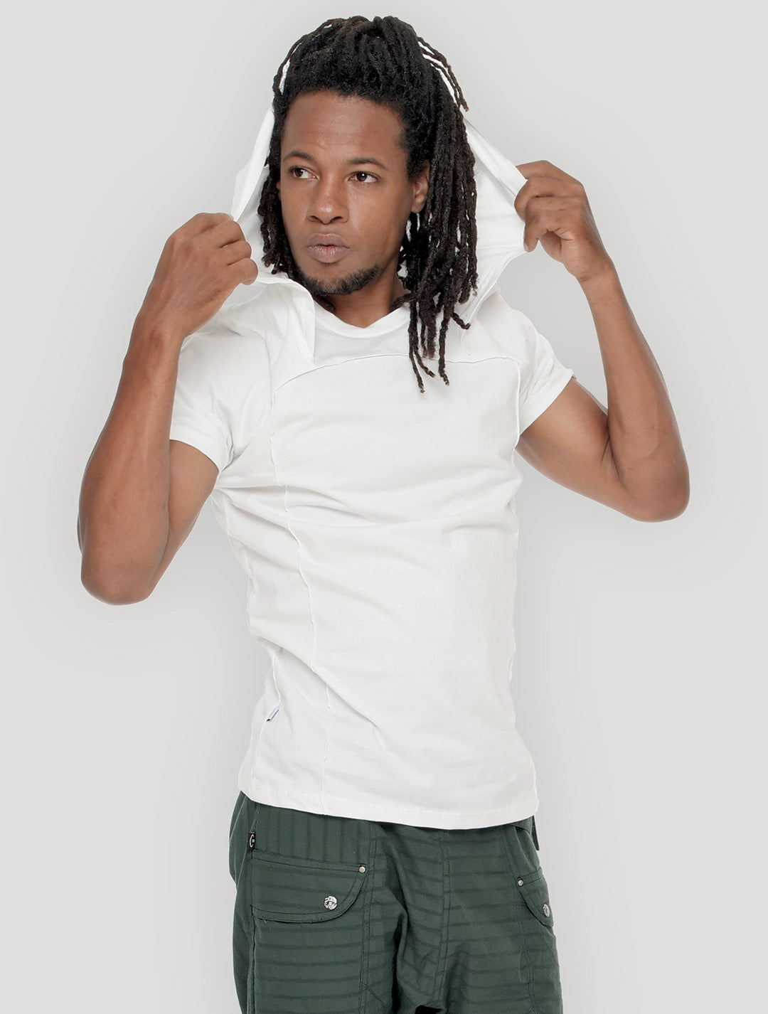Shelter Short Sleeves Hoodie Tee - Psylo Fashion