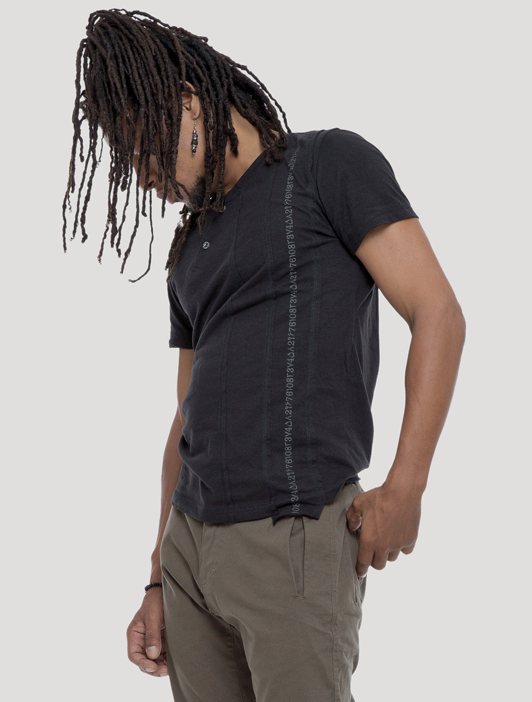 Serial Asymmetric T Shirt - Psylo Fashion